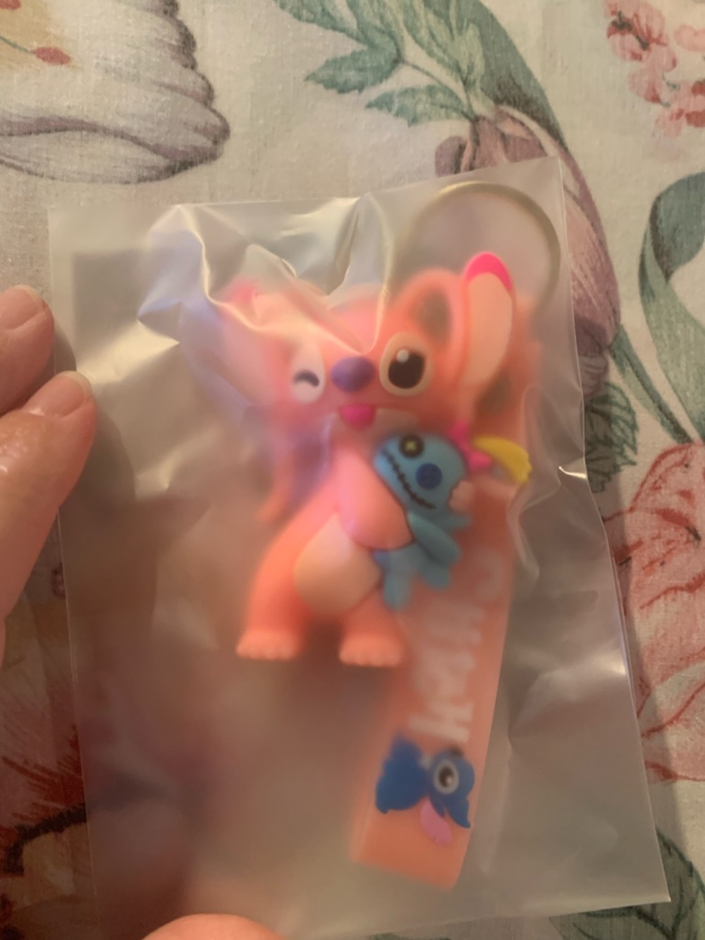 Disney Pink Cute Stitch Plush Keychain – Brand: